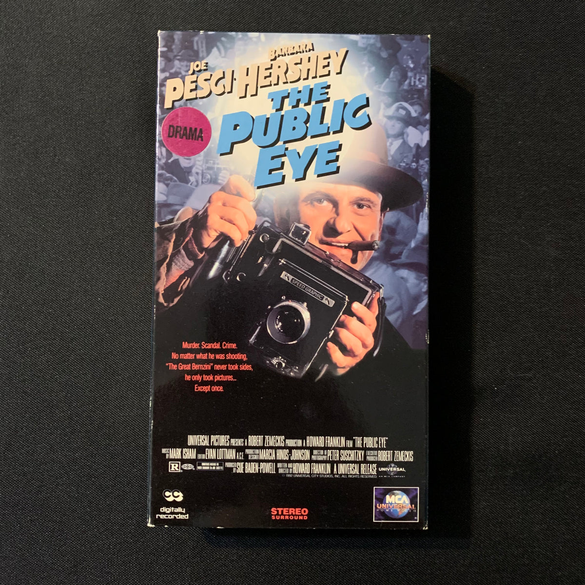 VHS The Public Eye (1992) Joe Pesci, Barbara Hershey The Exile Media