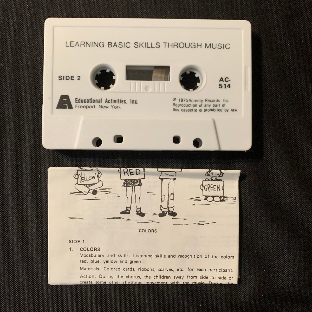 CASSETTE Hap Palmer Learning Basic Skills Through Music Volume 1 19 Cassette hap palmer learning basic skills through music volume 1 19