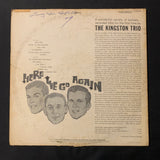 LP The Kingston Trio 'Here We Go Again!' (1959) VG/G+ folk music vinyl record