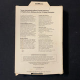 TEXAS INSTRUMENTS TI 99/4A Household Budget Management (1979) tested boxed cartridge