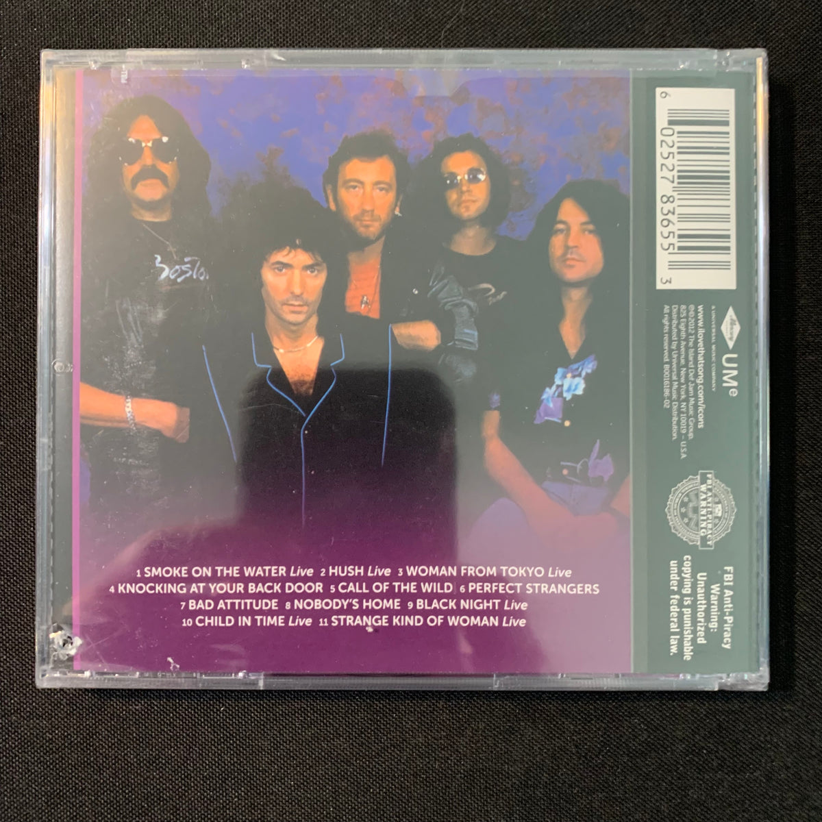 CD Deep Purple 'Icon - Greatest Hits' (2012) Smoke On the Water, Perfe