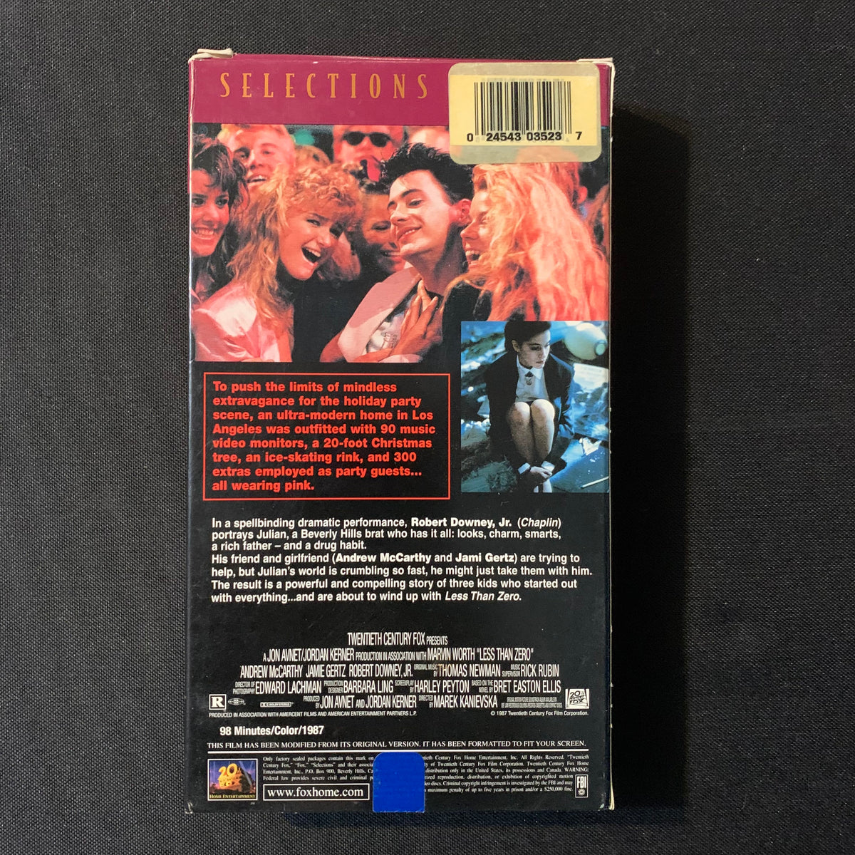 海外アーティスト　VHS VHS Less Than Zero (1987) Andrew McCarthy, Jami Gertz