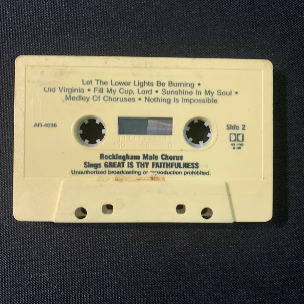 CASSETTE Rockingham Male Chorus 'Great Is Thy Faithfulness' choir tape The Exile Media and