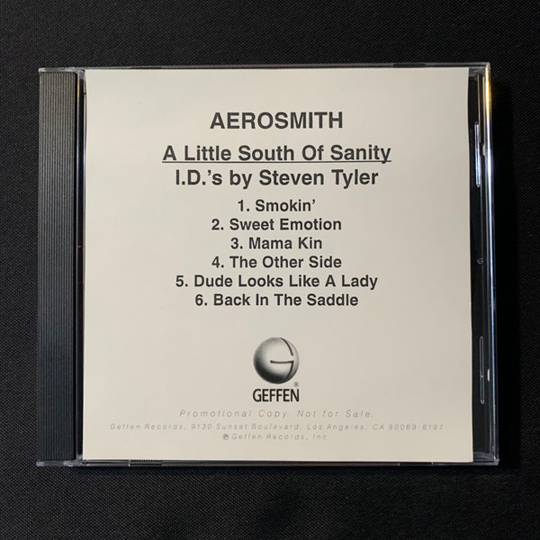 CD Aerosmith 'A Little South of Sanity ID's By Steven Tyler' radio promo bumpers