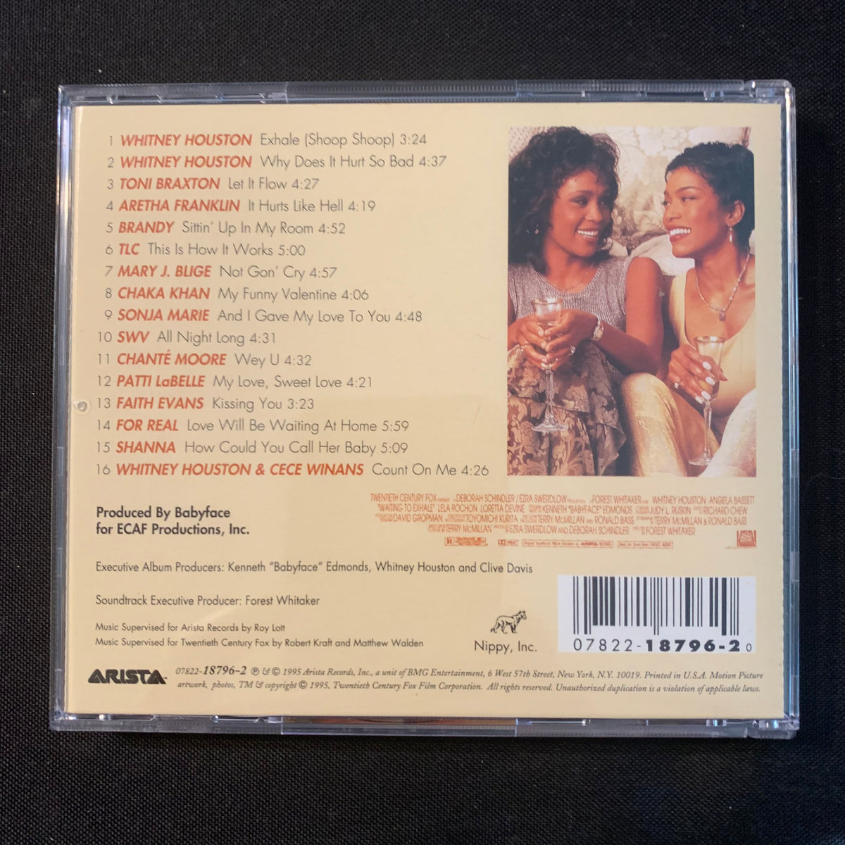 CD Waiting To Exhale soundtrack (1995) Whitney Houston, Aretha