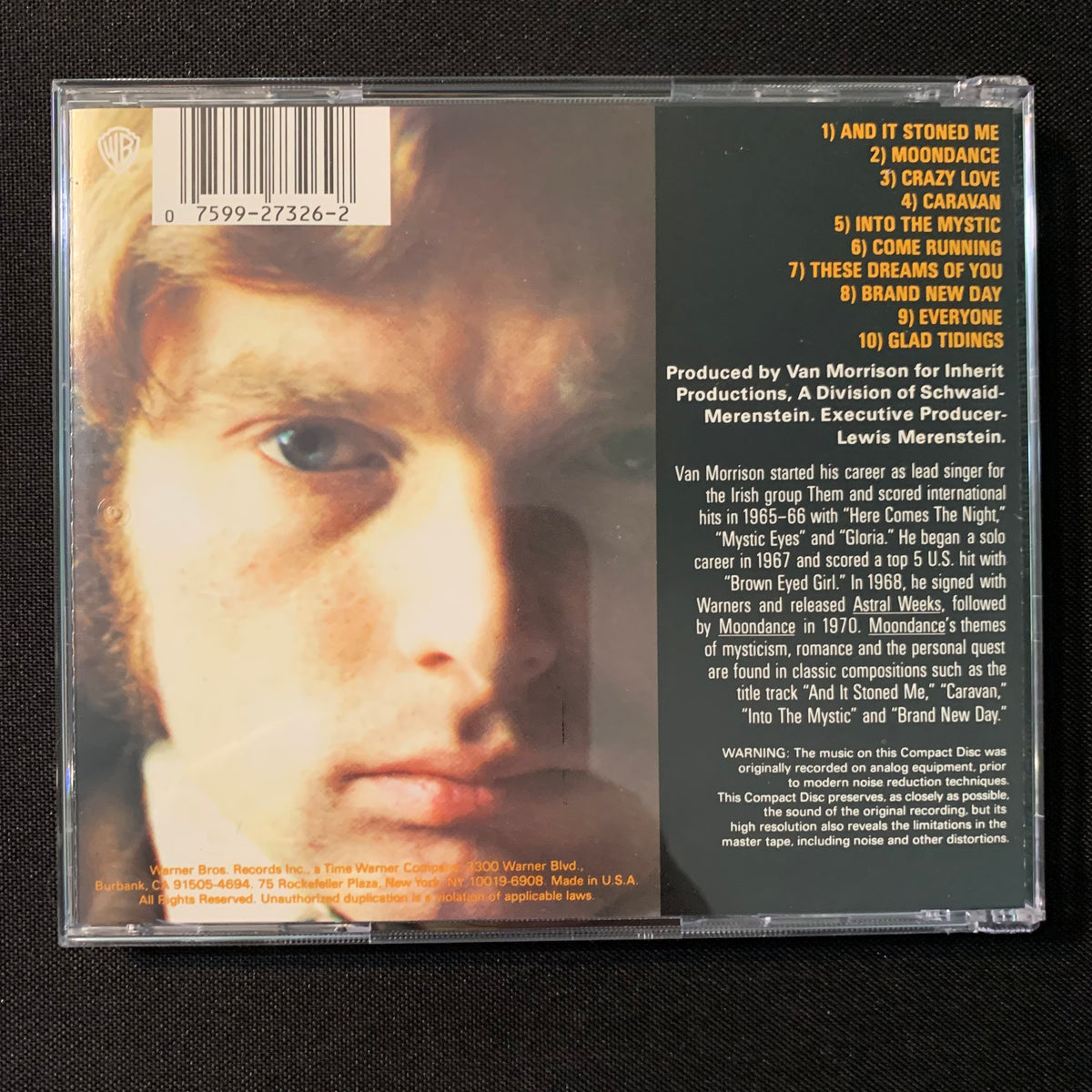 CD Van Morrison 'Moondance' (1970) Into the Mystic, And It Stoned Me