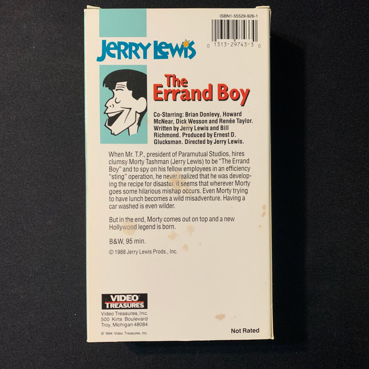 vhs-the-errand-boy-1961-jerry-lewis-brian-donlevy-howard-mcnear