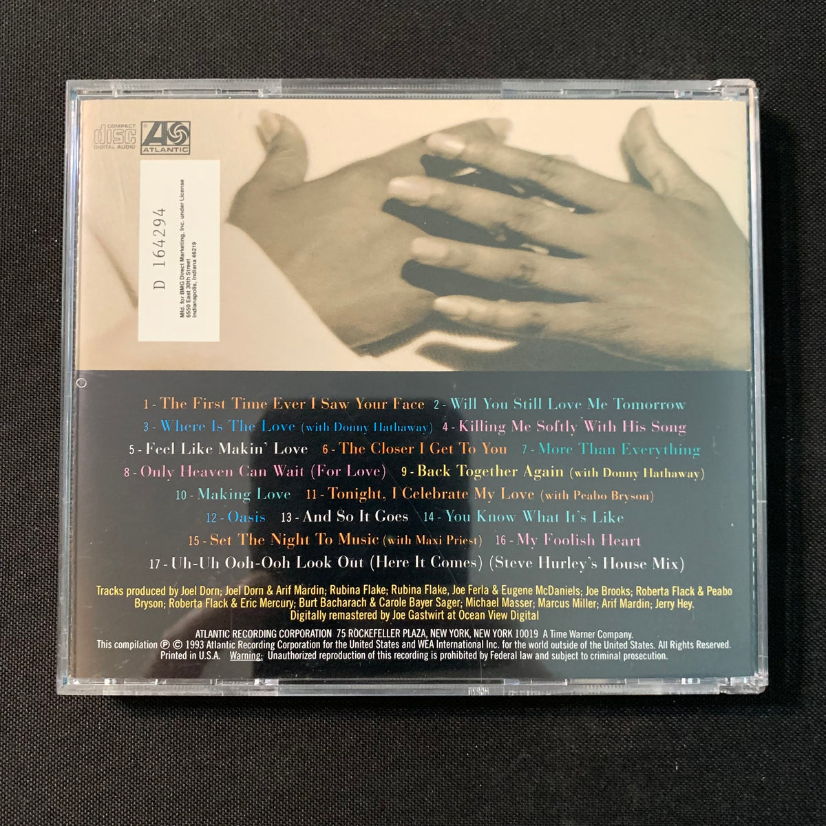 CD Roberta Flack 'Softly With These Songs: Best Of' (1993) The