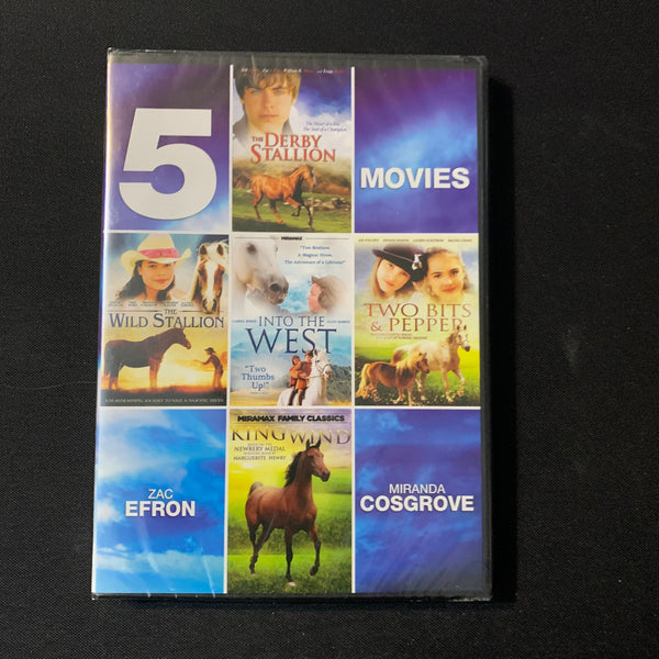 DVD 5 Movie Pack (2013) Derby Stallion, Wild Stallion, Into the West, Two Bits and Pepper, King of the Wind