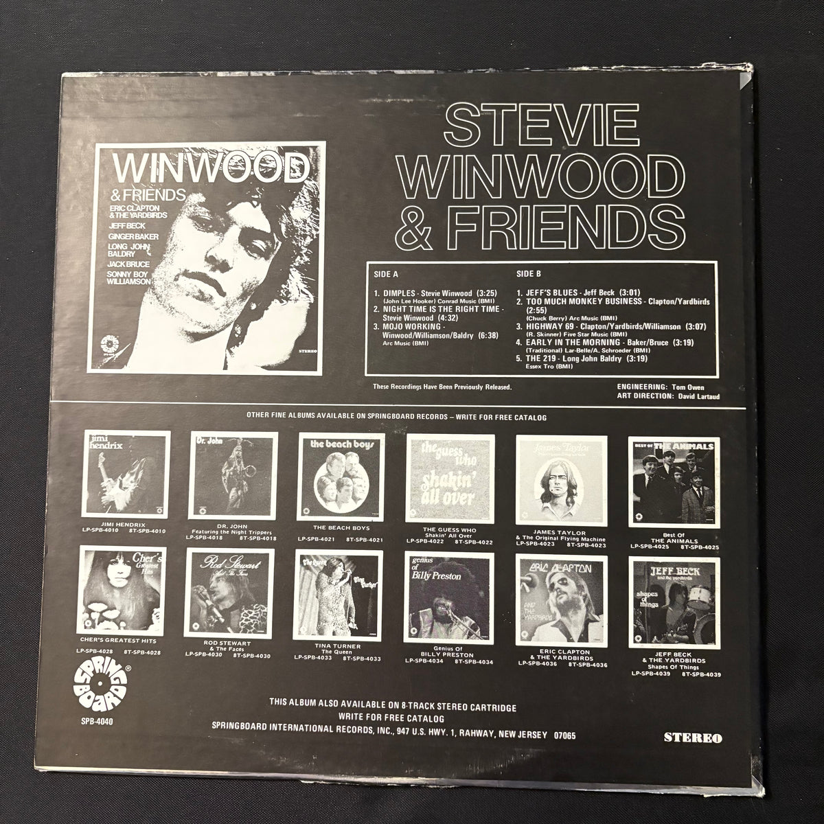 LP Steve Winwood 'Stevie Winwood and Friends' (1972) VG+/VG+