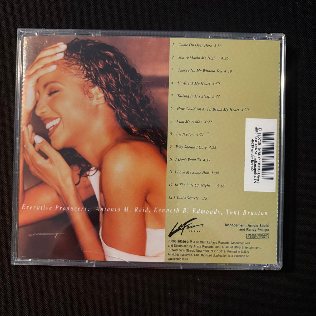 CD Toni Braxton 'Secrets' (1996) Un-Break My Heart – The Exile