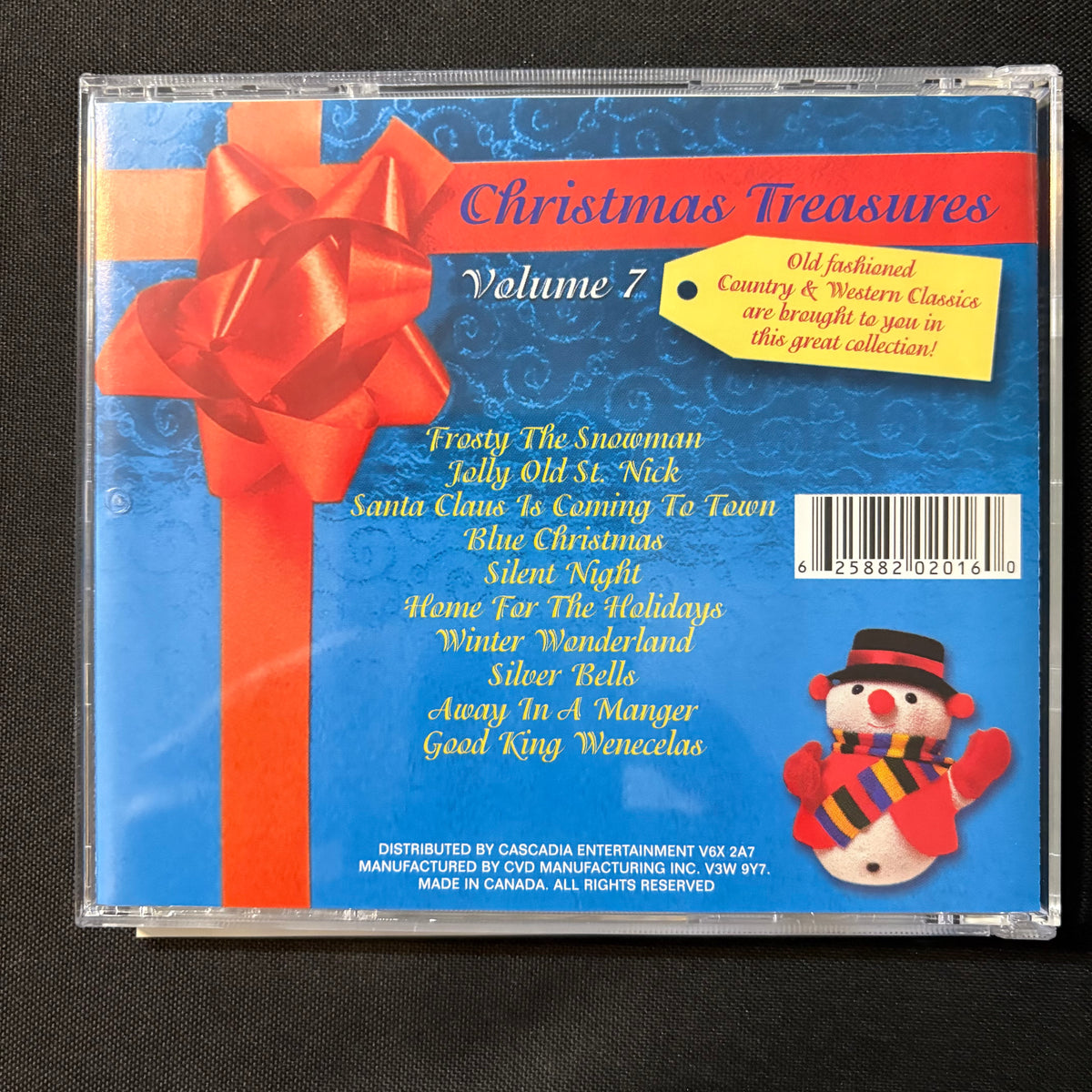 CD Christmas Treasures Vol. 7 country western holiday songs Canada