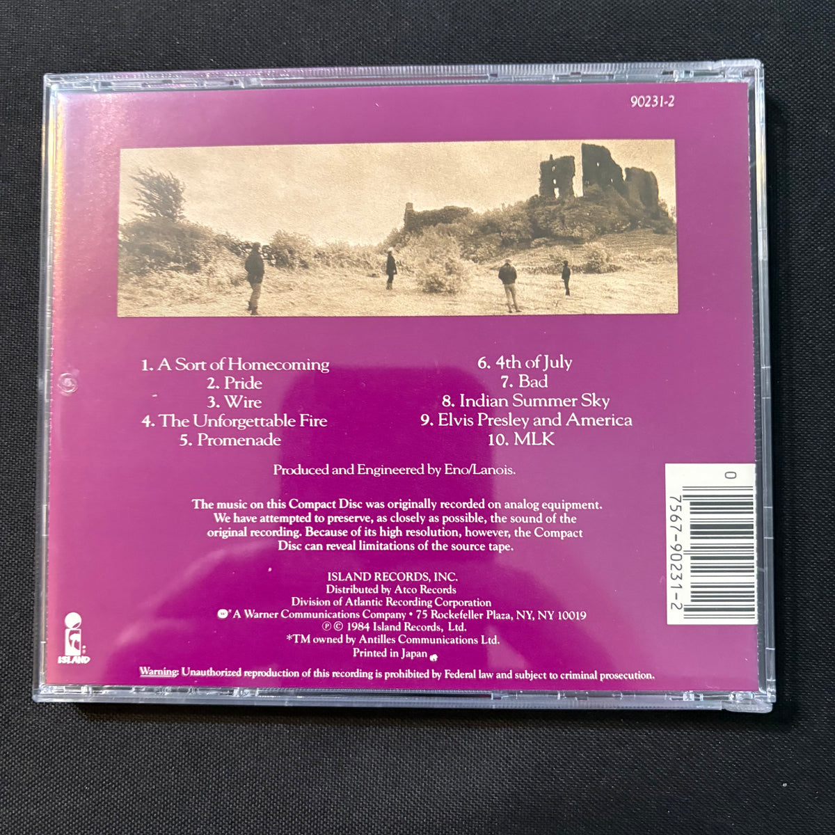 【CD】U2 まとめ売り CD U2 'Unforgettable Fire' (1984) Pride, 4th of July – The Exile