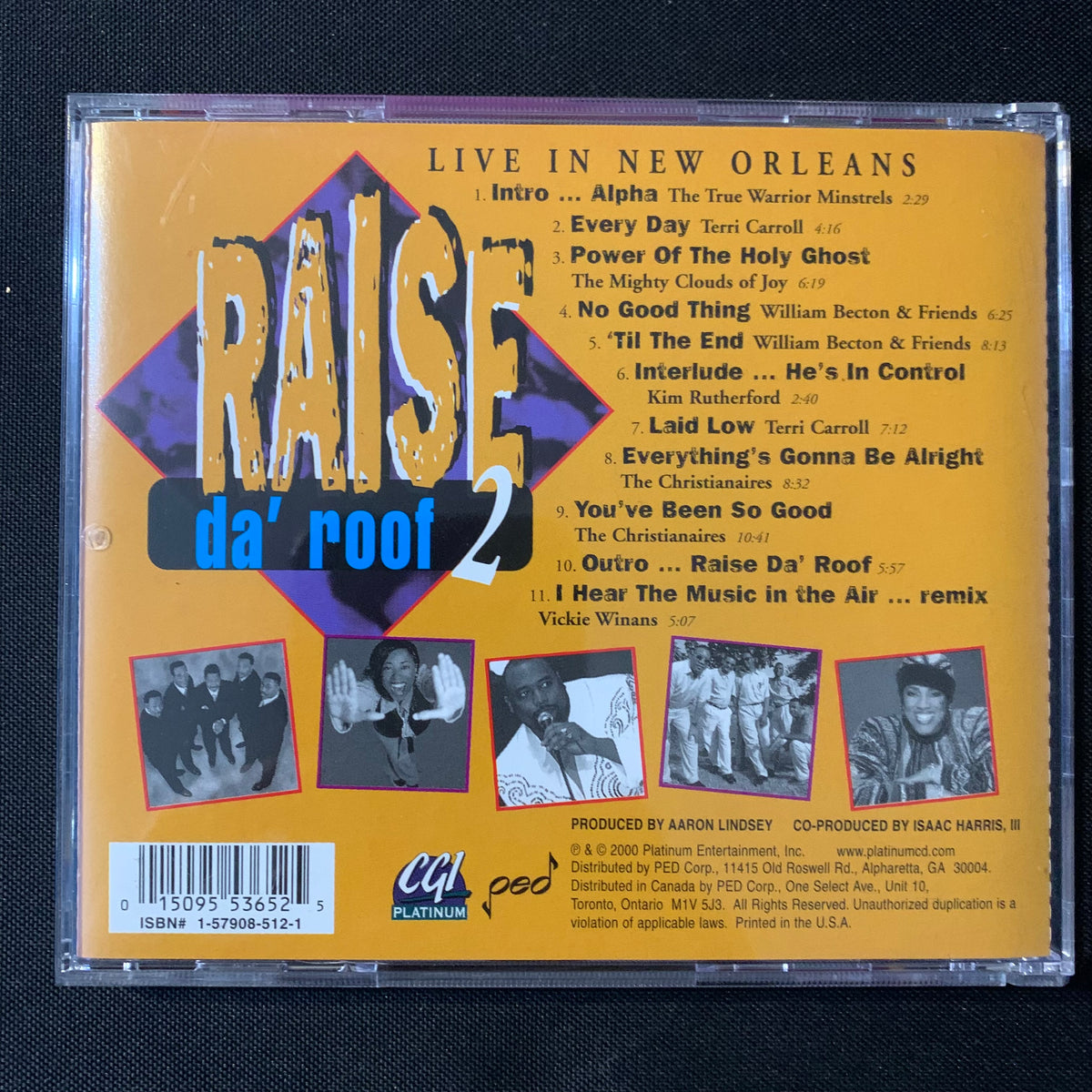 CD Raise da Roof 2: Live In New Orleans (2000) Mighty Clouds of Joy, C