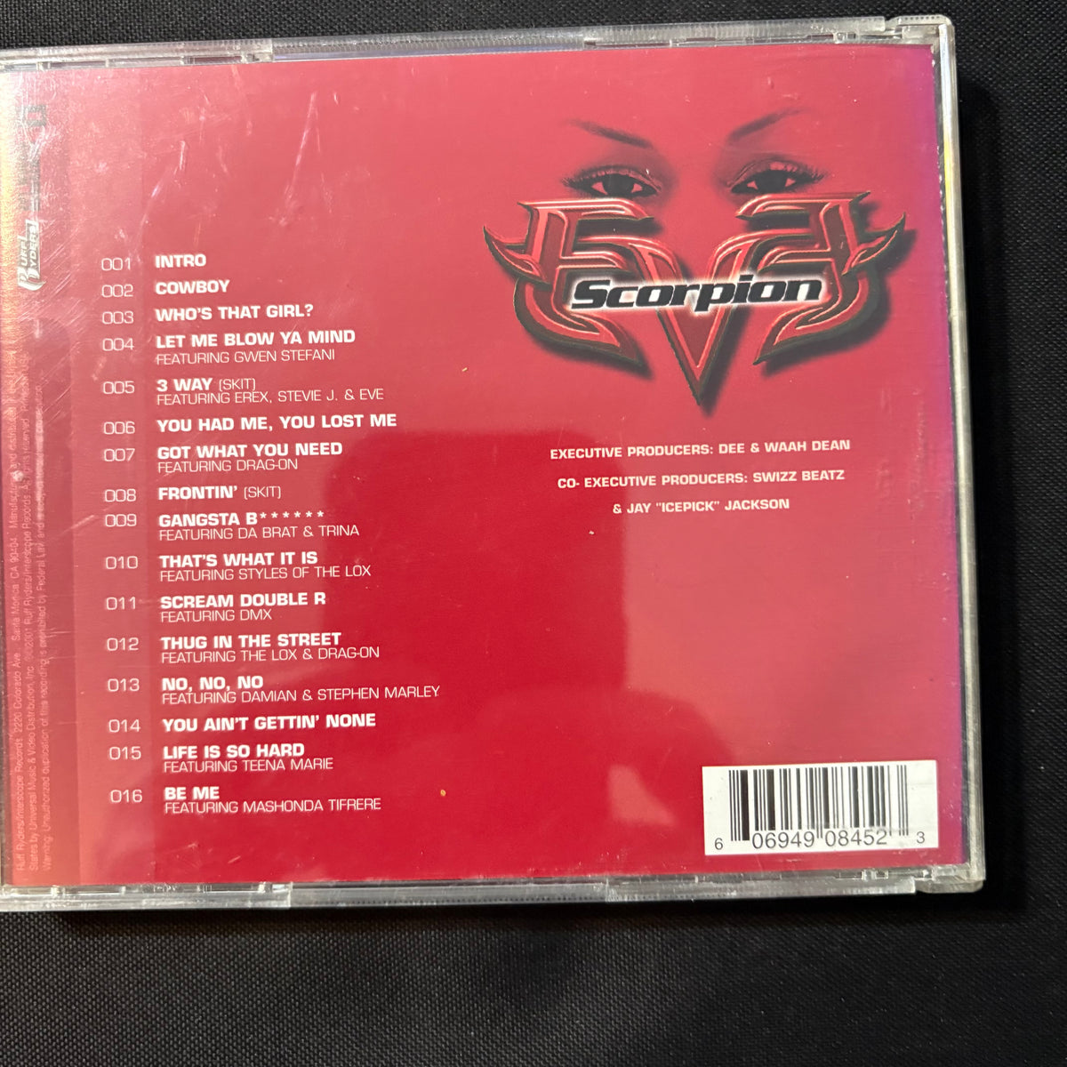 CD Eve 'Scorpion' (2001) Let Me Blow Ya Mind, Who's That Girl