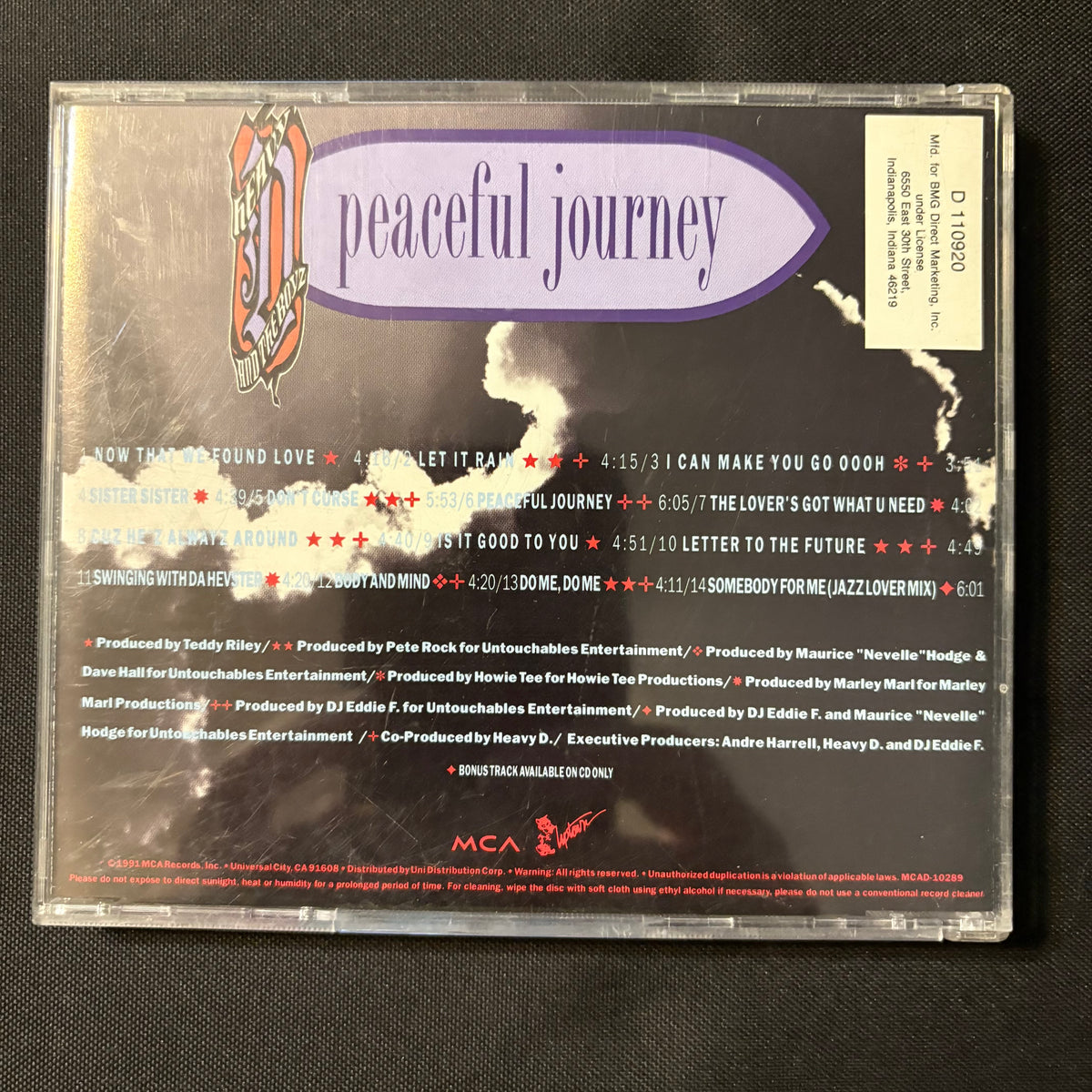 CD Heavy D and the Boyz 'Peaceful Journey' (1991) Now That We