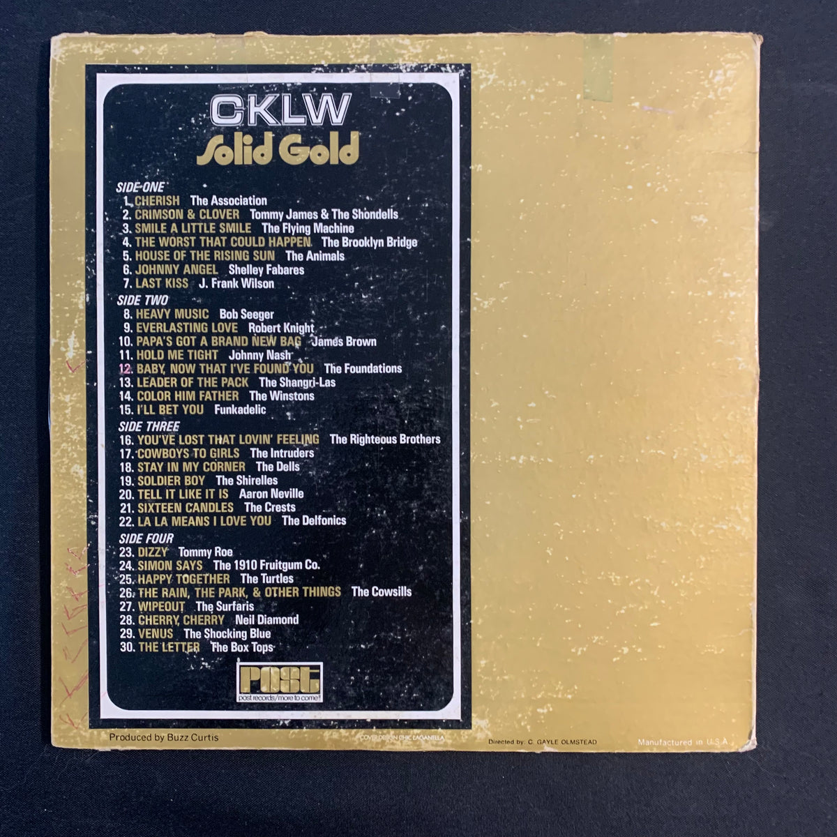 LP CKLW Solid Gold 2-record set G+/G+ gatefold mail order Canadian