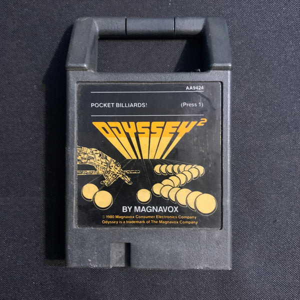 MAGNAVOX Odyssey 2 Pocket Billiards (1980) pool tested video game cartridge