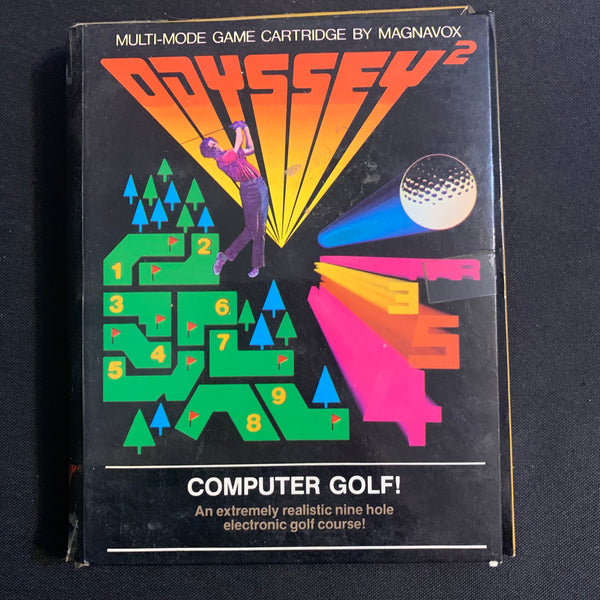 MAGNAVOX ODYSSEY 2 Computer Golf (1978) boxed tested video game cartridge