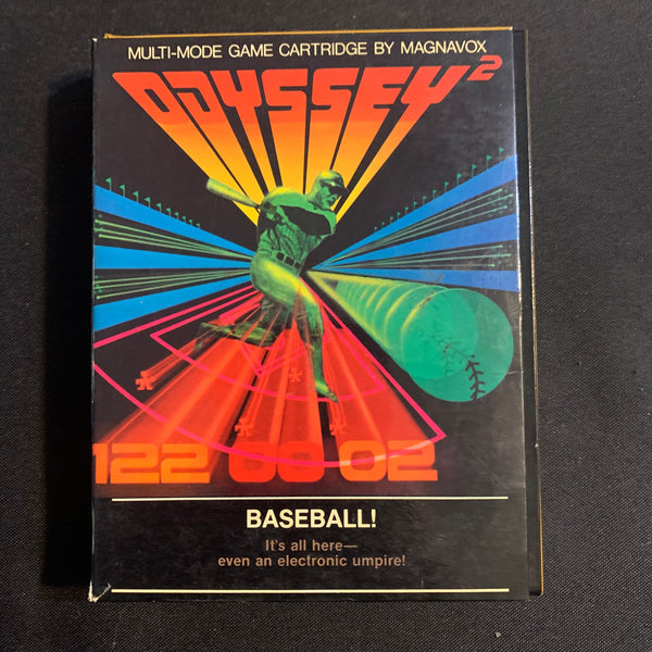 MAGNAVOX ODYSSEY 2 Baseball (1978) boxed tested video game cartridge