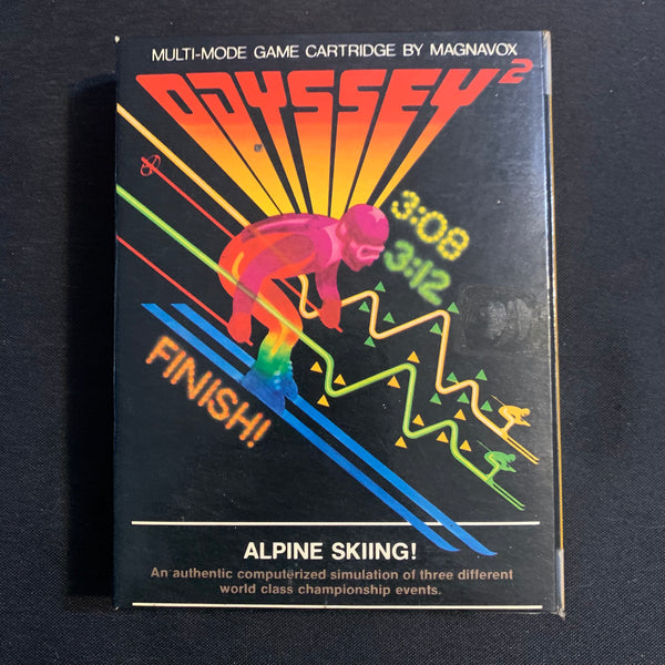 MAGNAVOX ODYSSEY 2 Alpine Skiing (1979) boxed tested video game cartridge