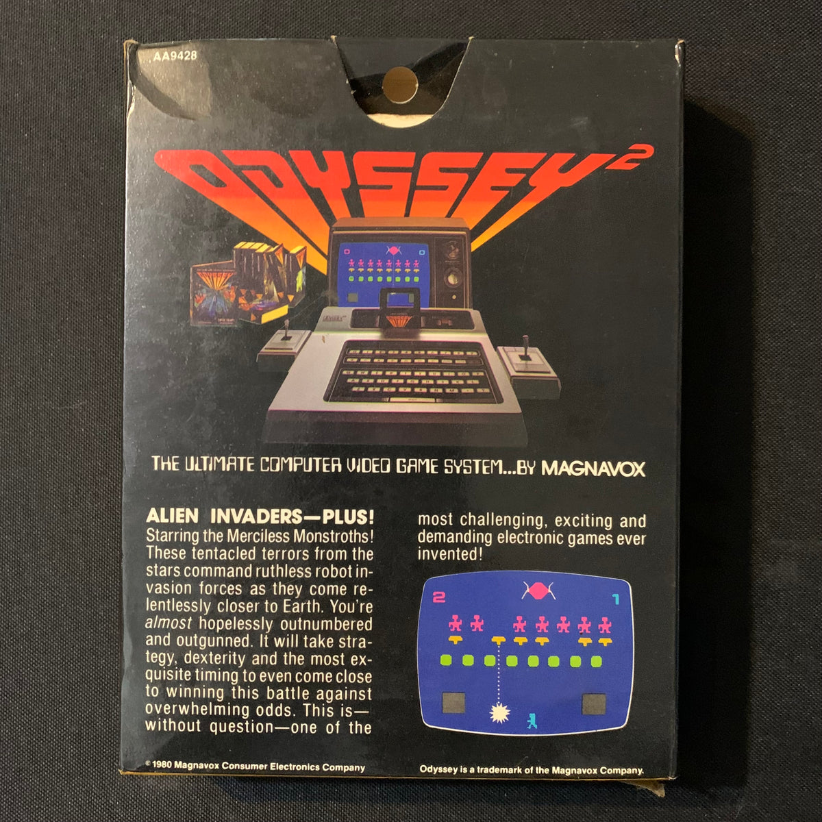 MAGNAVOX ODYSSEY 2 Alien Invaders Plus (1980) tested boxed video game – The  Exile Media and Trading Co.