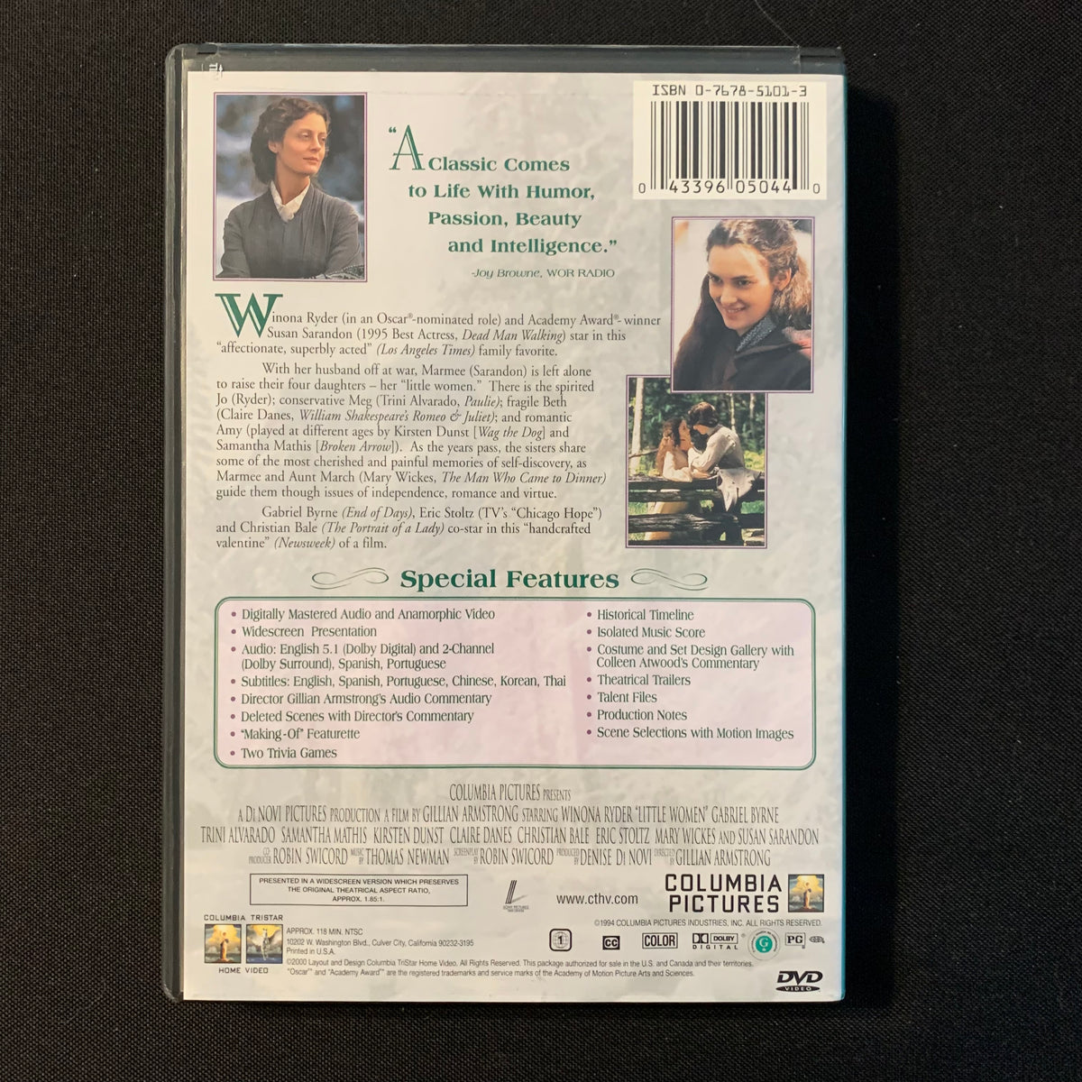 DVD Little Women (2000) Winona Ryder, Susan Sarandon, Gabriel