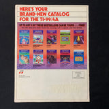 TI 99/4A Triton Products catalog spring 1987 Texas Instruments mailorder dealer
