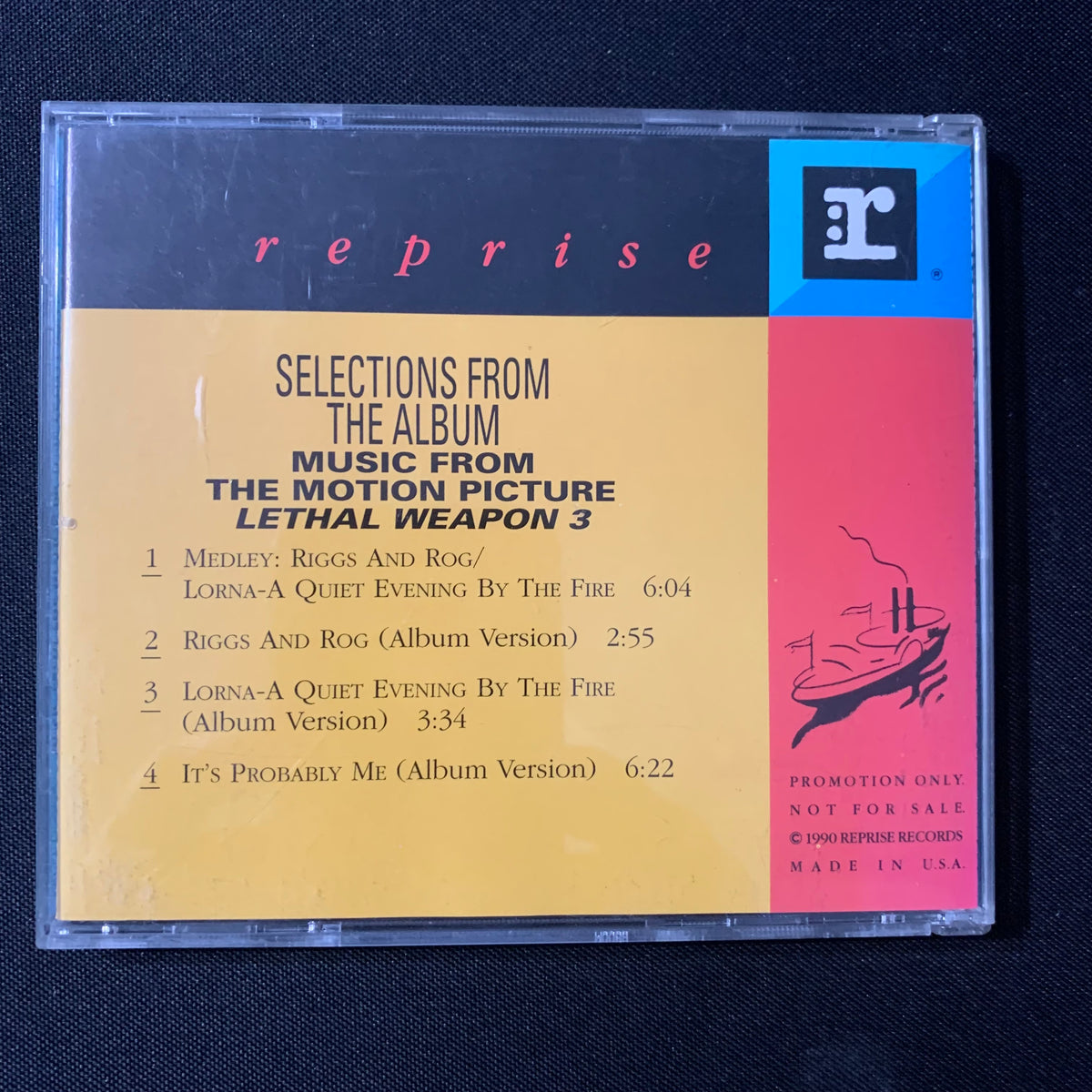 CD Selections from Lethal Weapon 3 soundtrack (1992) rare promo