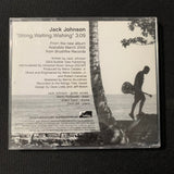 CD Jack Johnson 'Sitting Waiting Wishing' (2004) 1trk radio promo DJ single