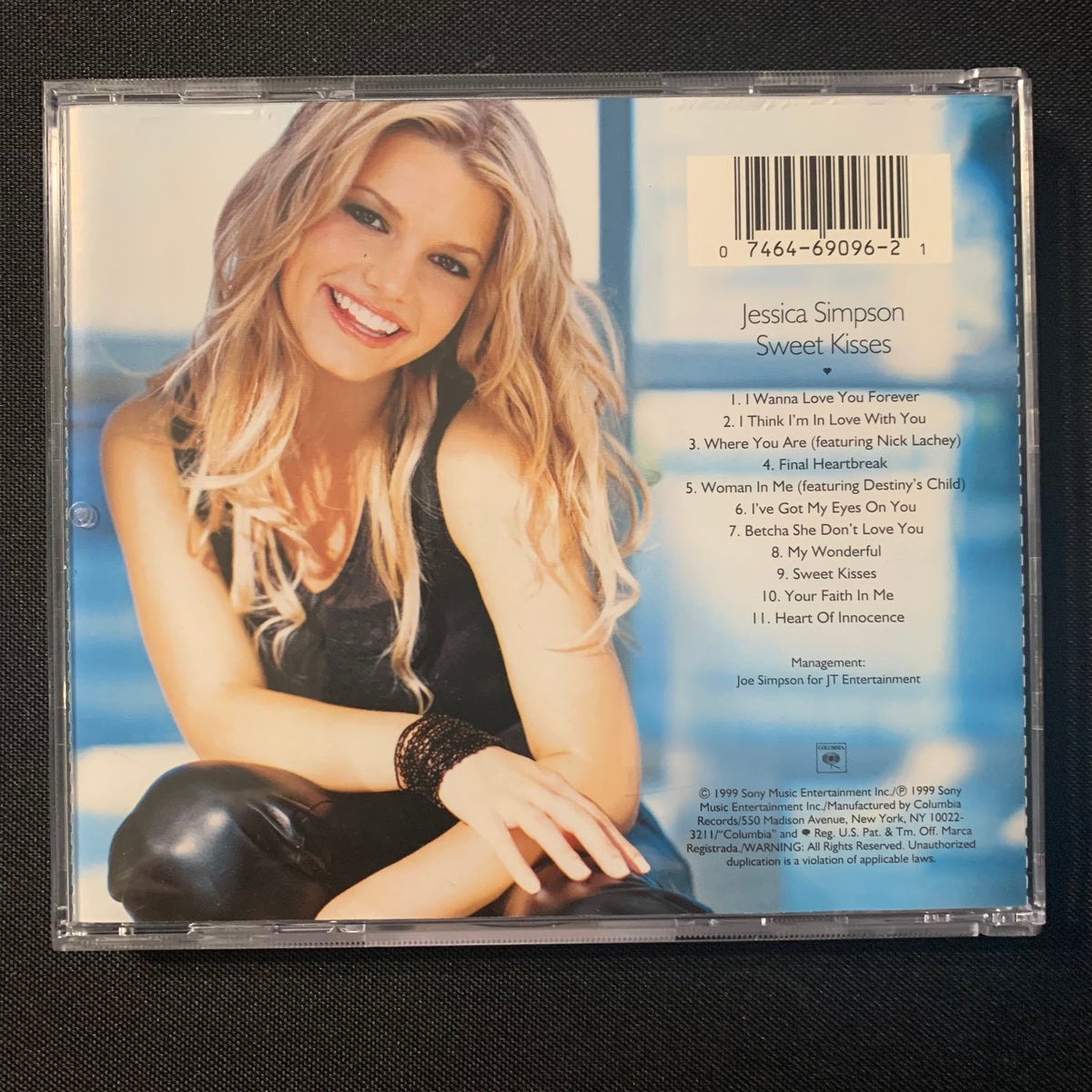 CD Jessica Simpson 'Sweet Kisses (1999) I Wanna Love You Forever