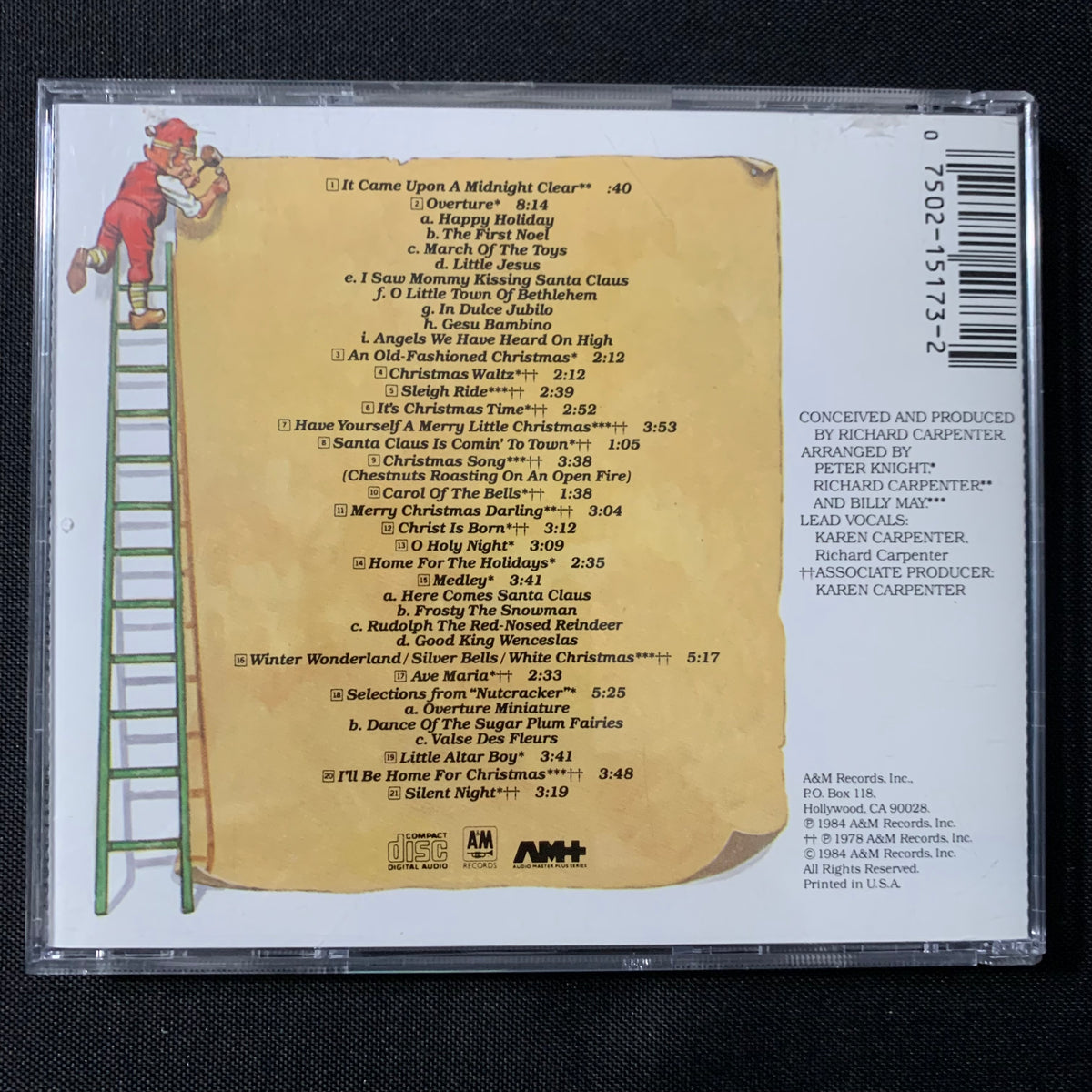CD Carpenters 'Christmas Portrait' (1978) continuous mix holiday