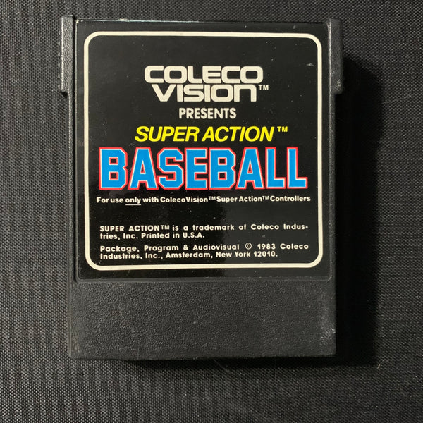 COLECOVISION Super Action Baseball tested video game cartridge sports