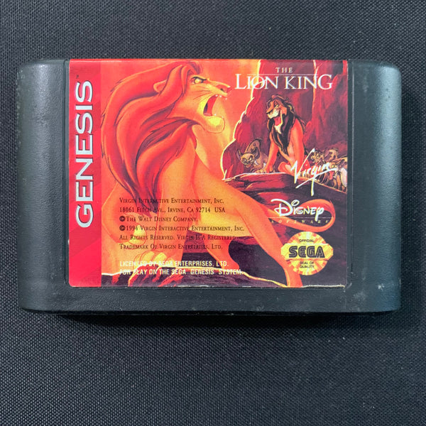SEGA GENESIS The Lion King tested video game cartridge Disney 1994 Virgin