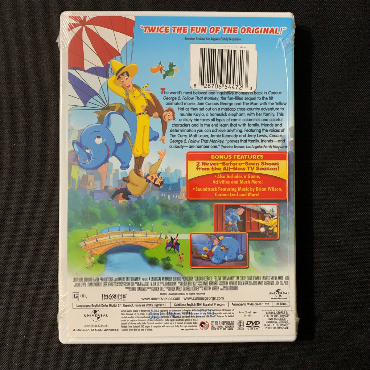 DVD Curious George 2 (2010) Tim Curry, Jamie Kennedy, Matt Lauer