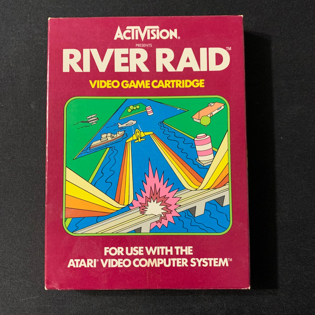 ATARI 2600 River Raid CIB boxed tested video game cartridge Activision –  The Exile Media and Trading Co.