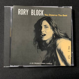 CD Rory Block 'You Deserve the Best' (1994) promo radio DJ single country blues Rounder
