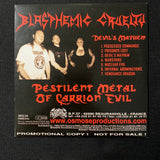 CD Blasphemic Cruelty 'Devil's Mayhem' (2008) US black metal promo sleeve Osmose