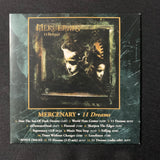 CD Mercenary '11 Dreams' (2005) advance promo Danish metalcore Century Media