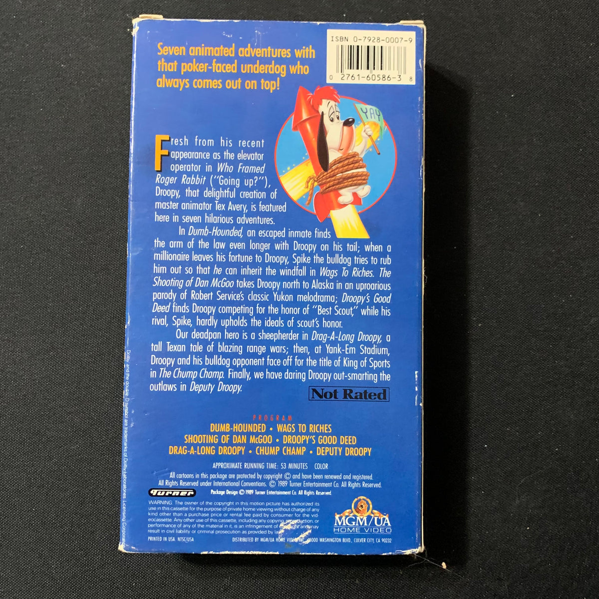 VHS The Adventures of Droopy (1989) classic cartoons – The Exile Media and  Trading Co.