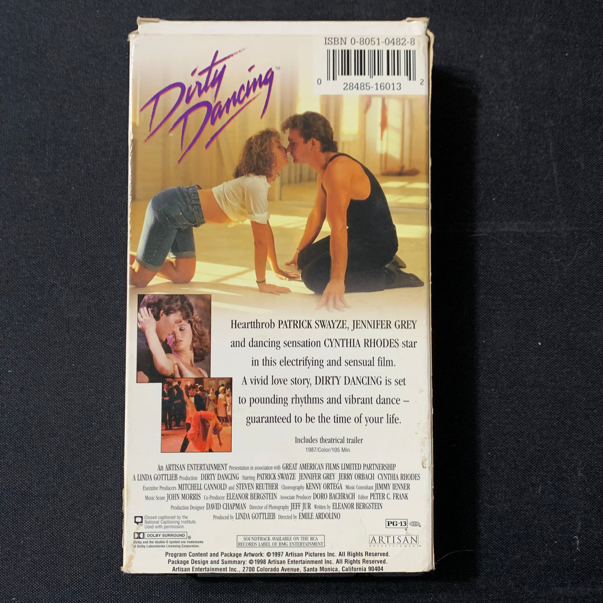 VHS Dirty Dancing (1987) Patrick Swayze, Jennifer Grey, Time of My