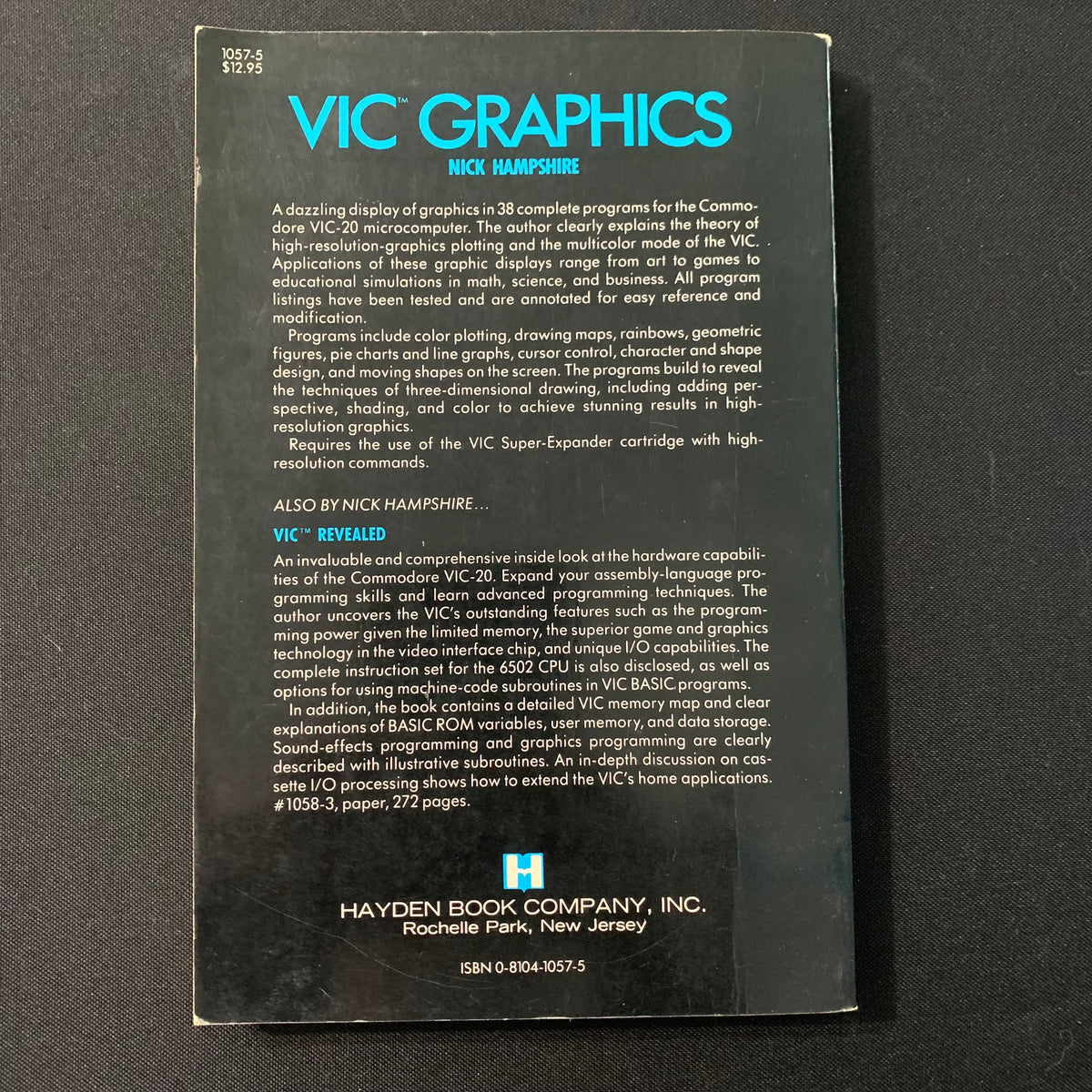 COMMODORE VIC 20 'Vic Graphics' Nick Hampshire super expander