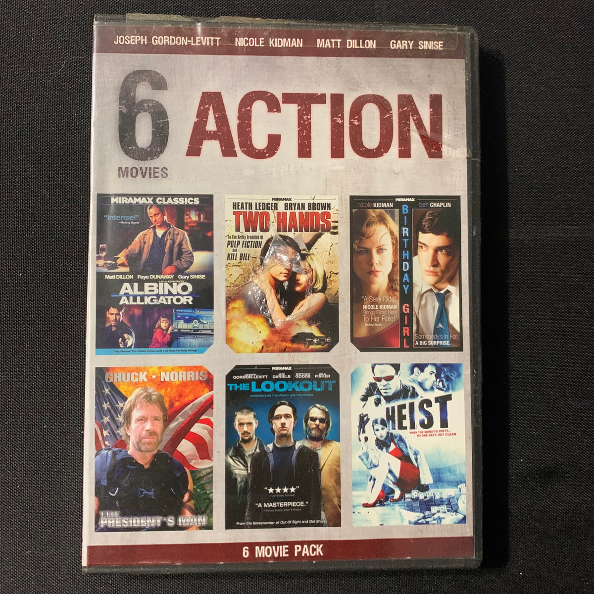 DVD 6 Action Movies (2010) Chuck Norris, Heath Ledger, Gary 