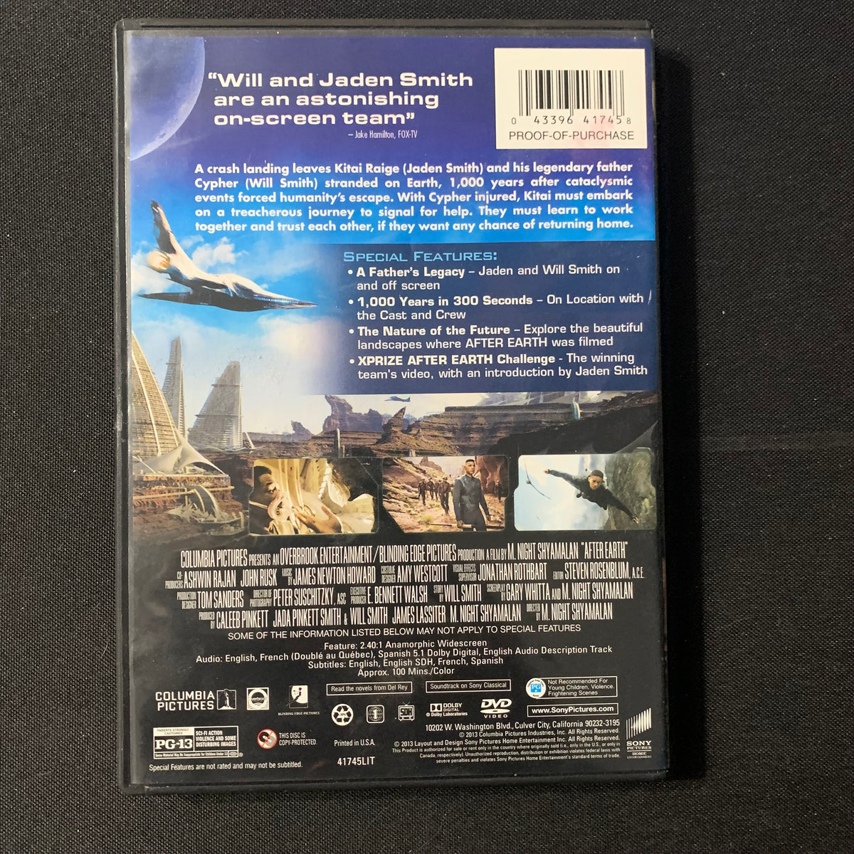 a world of movies 直輸入本 DVD After Earth (2013) Will Smith, Jaden Smith – The Exile