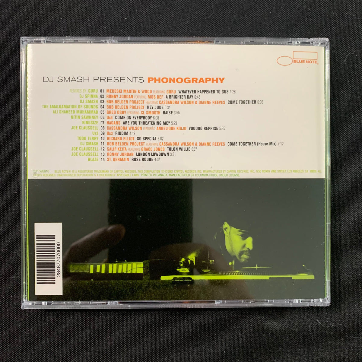 CD DJ Smash Presents Phonography (2001) jazz remixes, Medeski Martin a