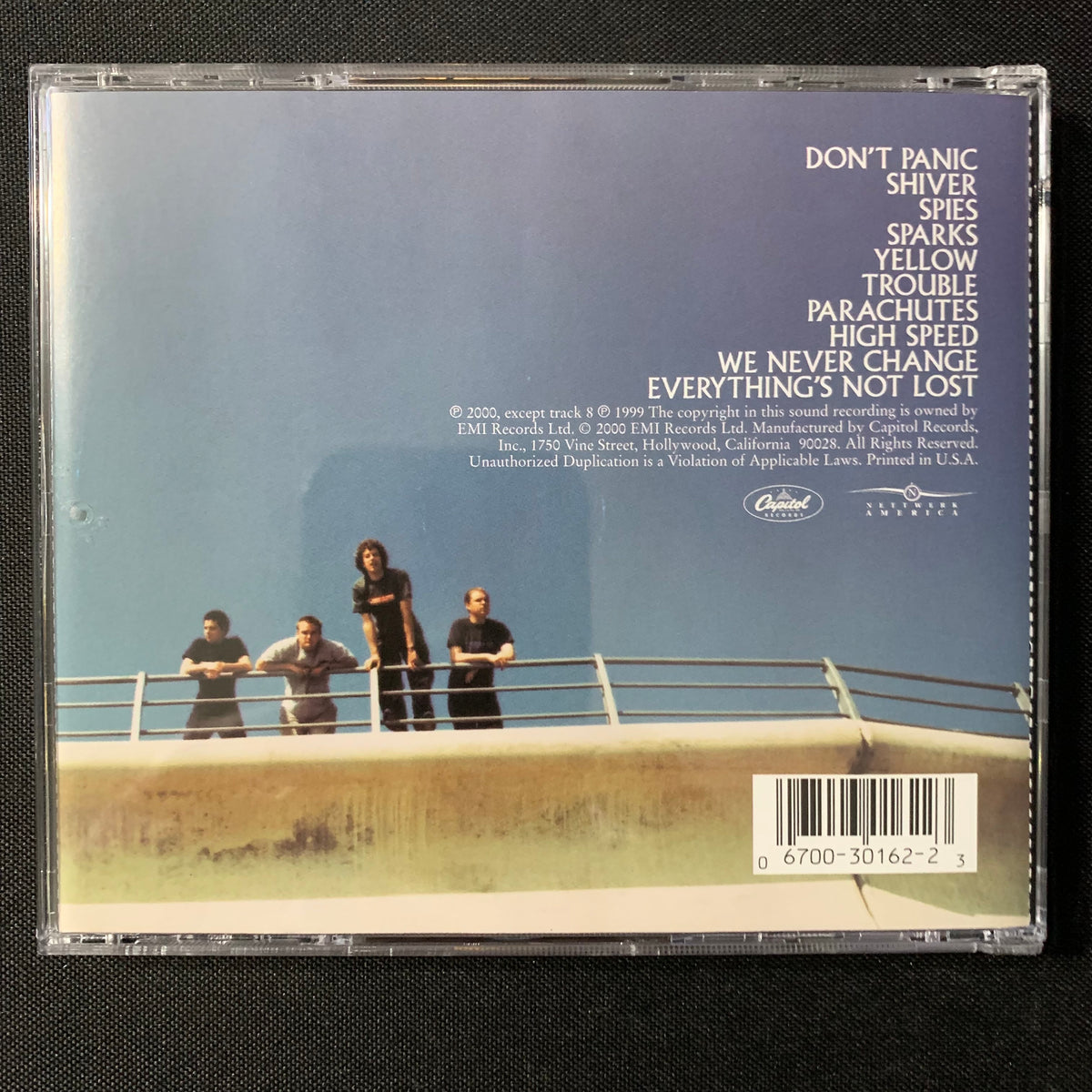 CD Coldplay 'Parachutes' (2000) Yellow, Shiver, Don't Panic – The