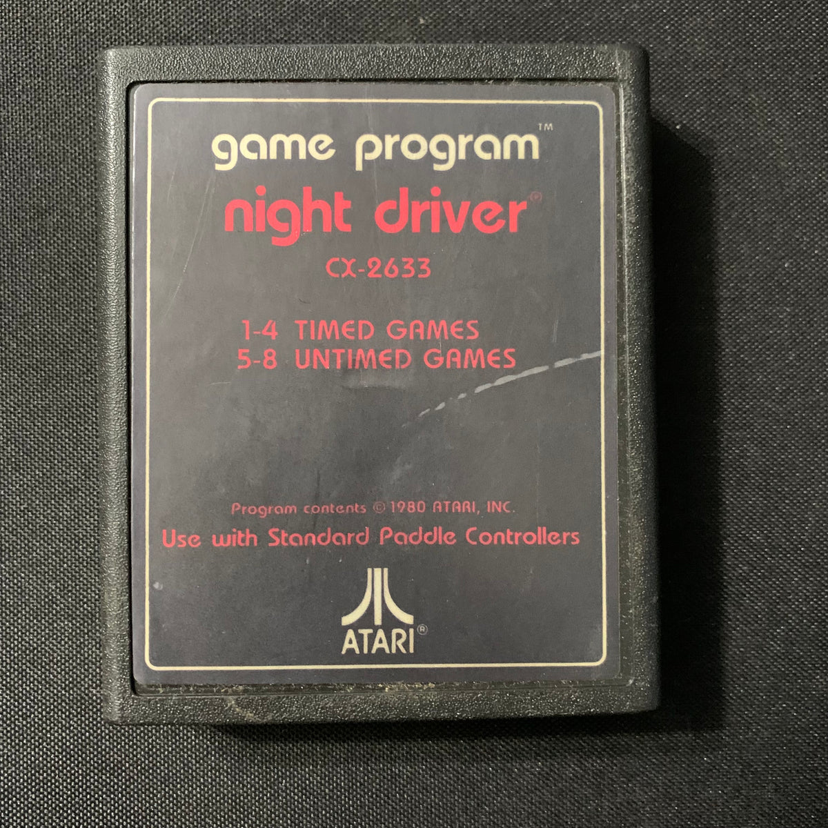 ATARI 2600 Night Driver classic tested video game cartridge text label – The  Exile Media and Trading Co.