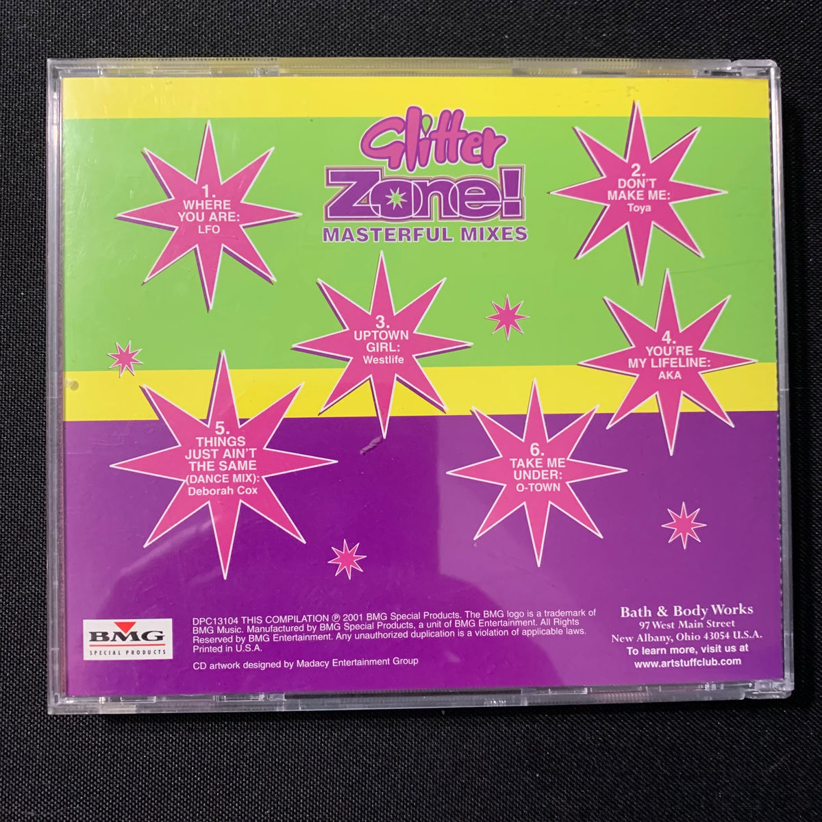 CD Bath and Body Works 'Glitter Zone!' (2001) LFO! Deborah Cox! O-Town