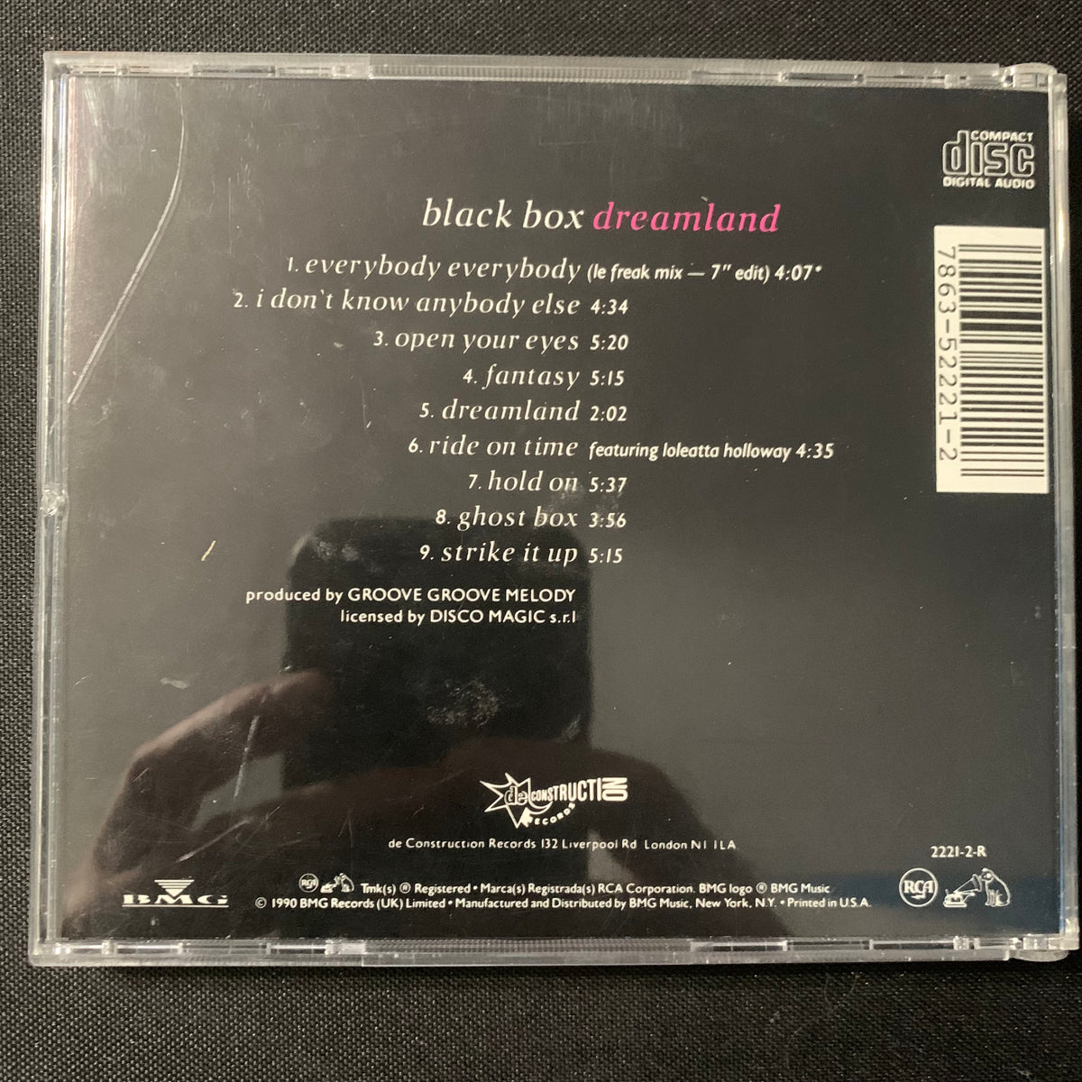 CD Black box 'Dreamland' (1990) Everybody Everybody! Ride On