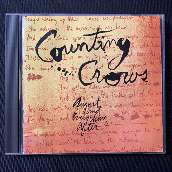 CD Counting Crows 'August and Everything After' (1993) Mr. Jones, Rain King, Round Here
